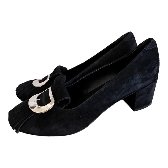 Charles David Women's Monroe Pumps Black Suede Leather Size 8.5 - Picture 1 of 11